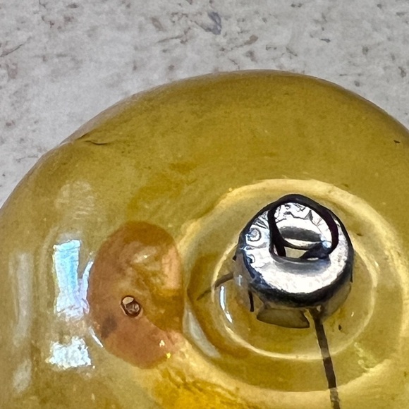 Old Vintage Christmas Unsilvered Apple Ornament Poland - Picture 4 of 7